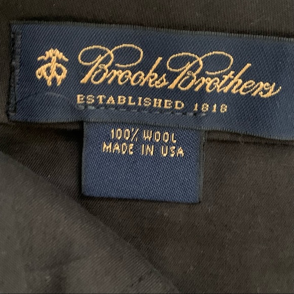 Brooks Brothers Loro Piana Super 110 100% Wool Gray Two Button Suit Size 43R - Picture 12 of 13